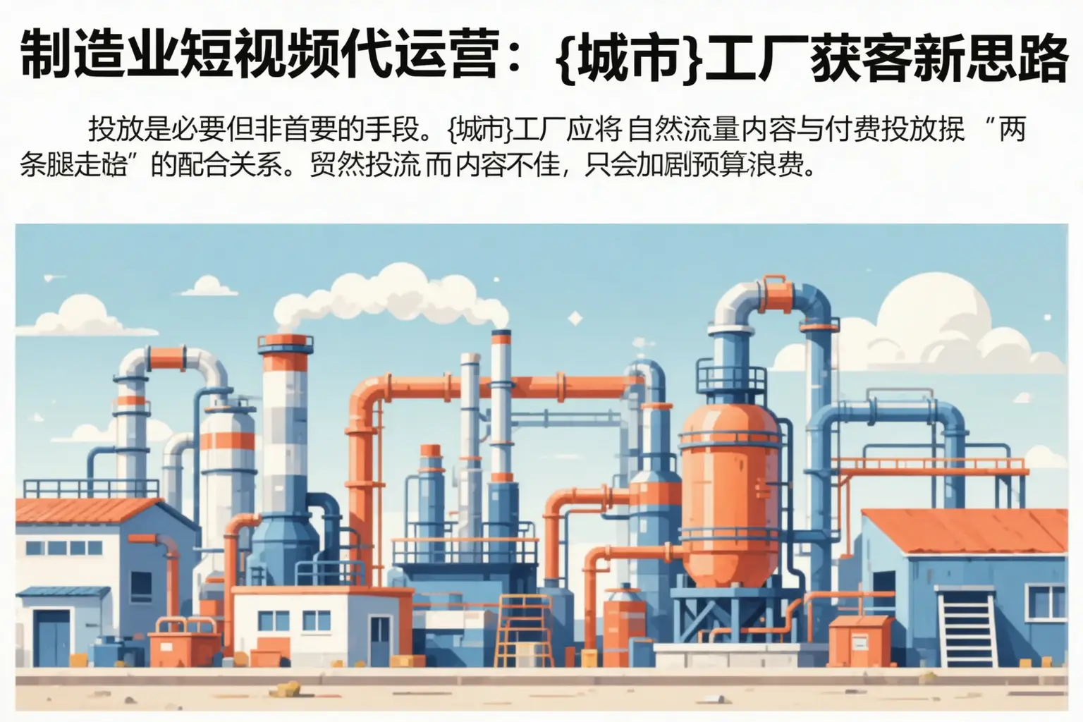 制造业短视频代运营：贵定工厂获客新思路
